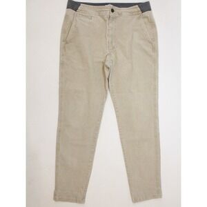 UpWest Men's Large Khaki  Corduroy Jogger pants Soft‎ Cotton Blend Lounge Preppy